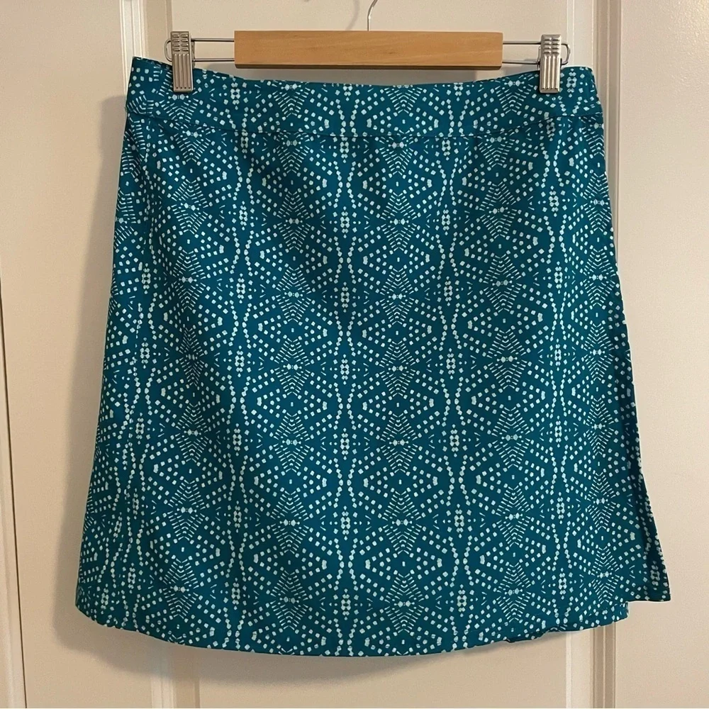 RipSkirt Playa Ocean Length 2 Wrap Skirt Teal Batik Print Size Medium